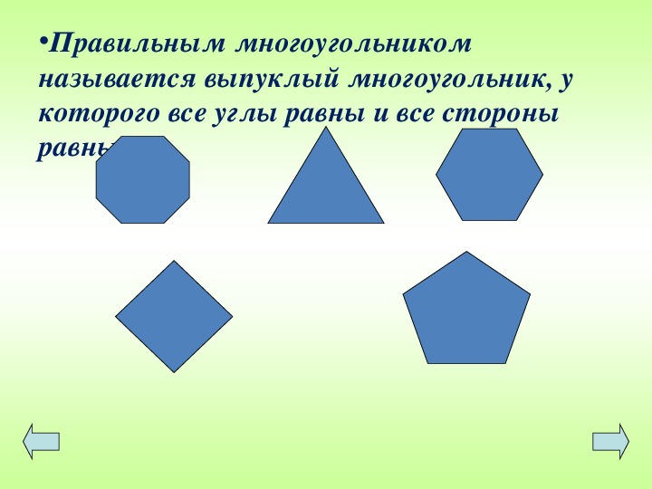 Понятие выпуклого многоугольника