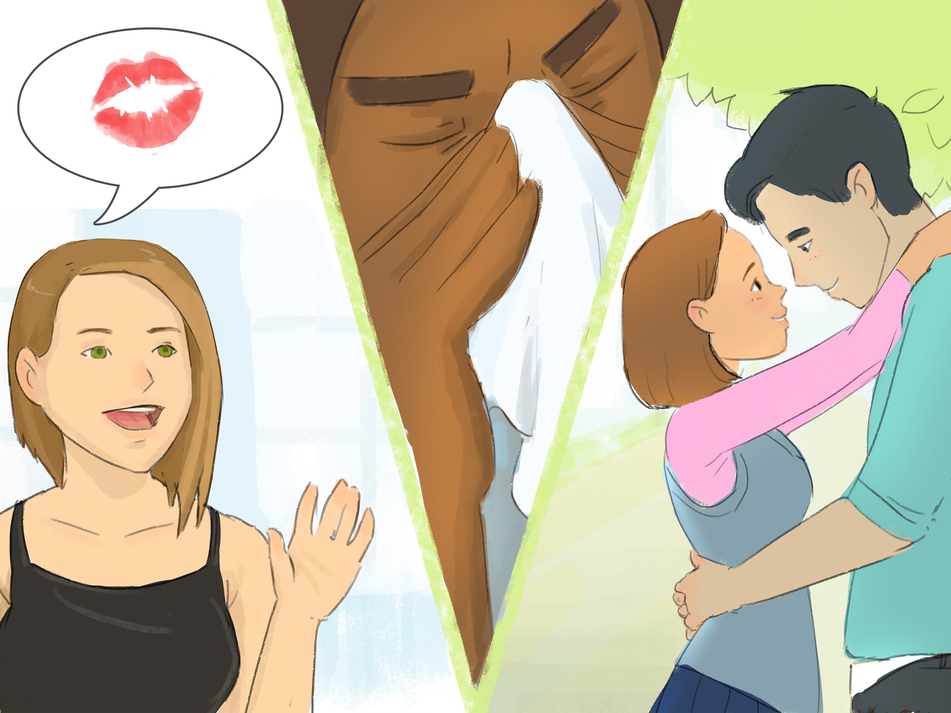 Как правильно целоваться в первый раз в губы?