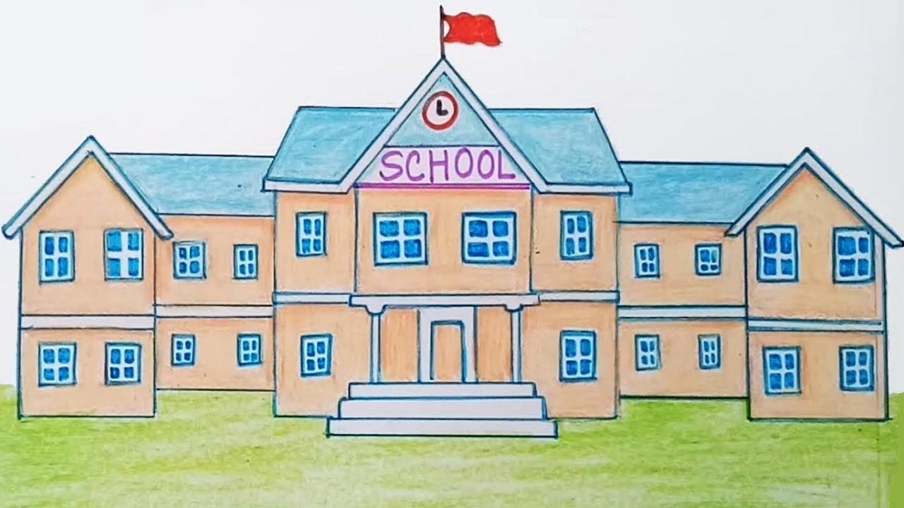 Рисунок дети идут в школу карандашом. как нарисовать школу, учителя и класс карандашом или красками (для начинающих)