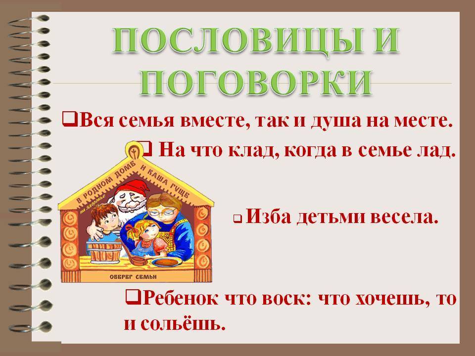 Поговорки и их примеры