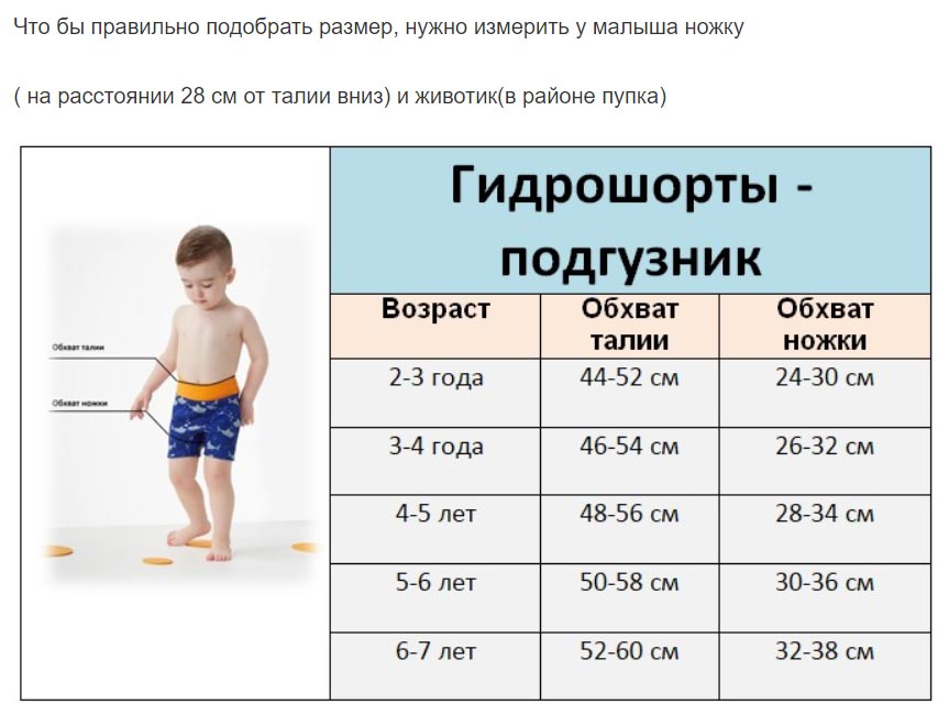 Как правильно подобрать размер подгузника ребенку?