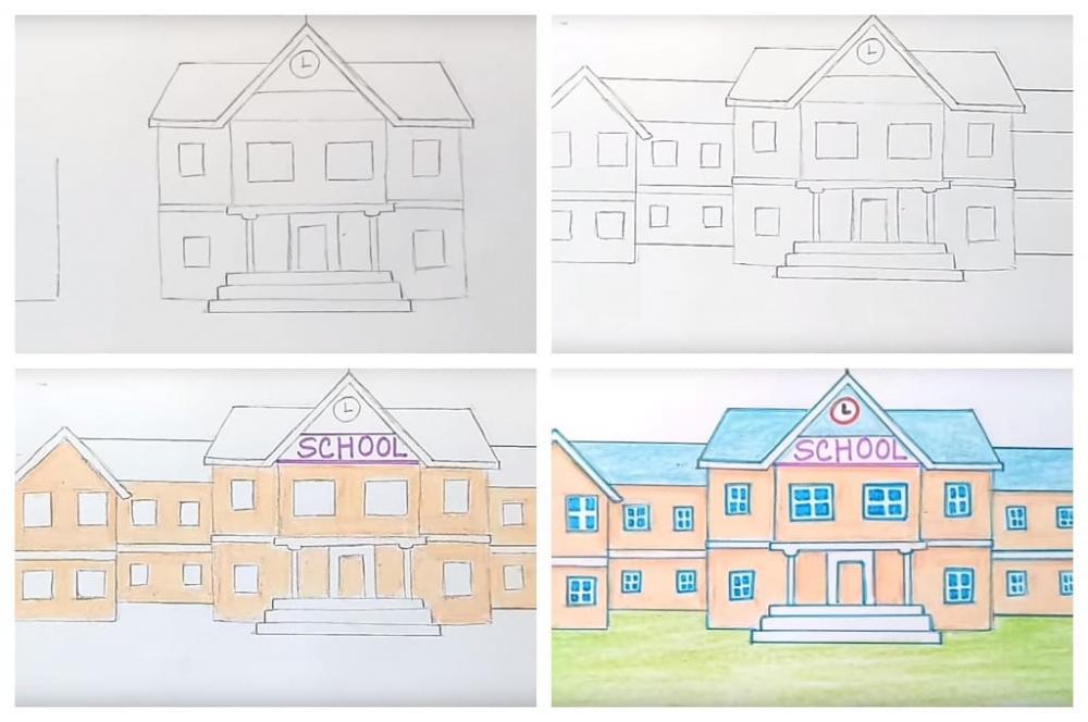Рисунок на тему школа моей мечты. как нарисовать школу? рекомендации и советы