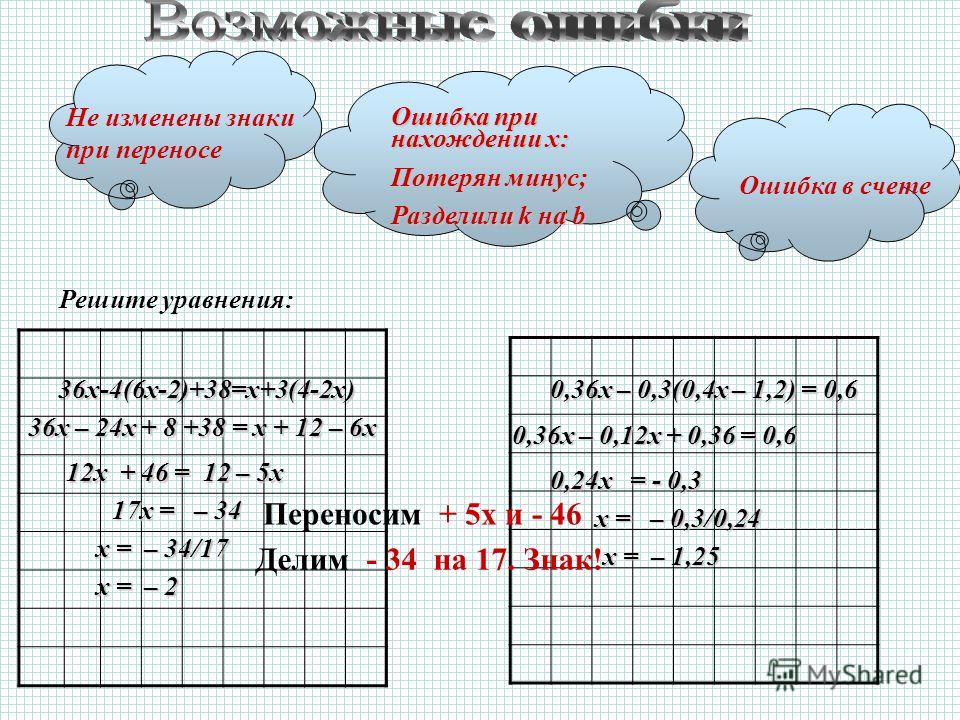 Как решать уравнения? тождественные преобразования. примеры.