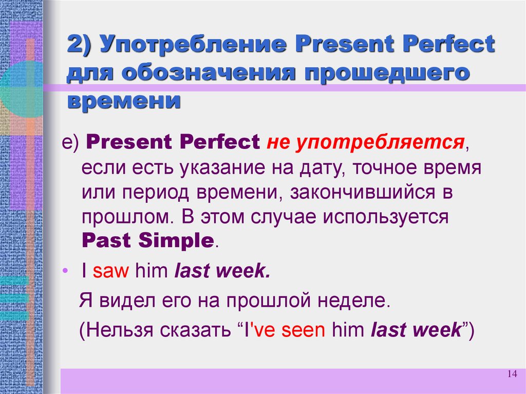 The present perfect tense - настоящее совершенное время - секреты английского языка
