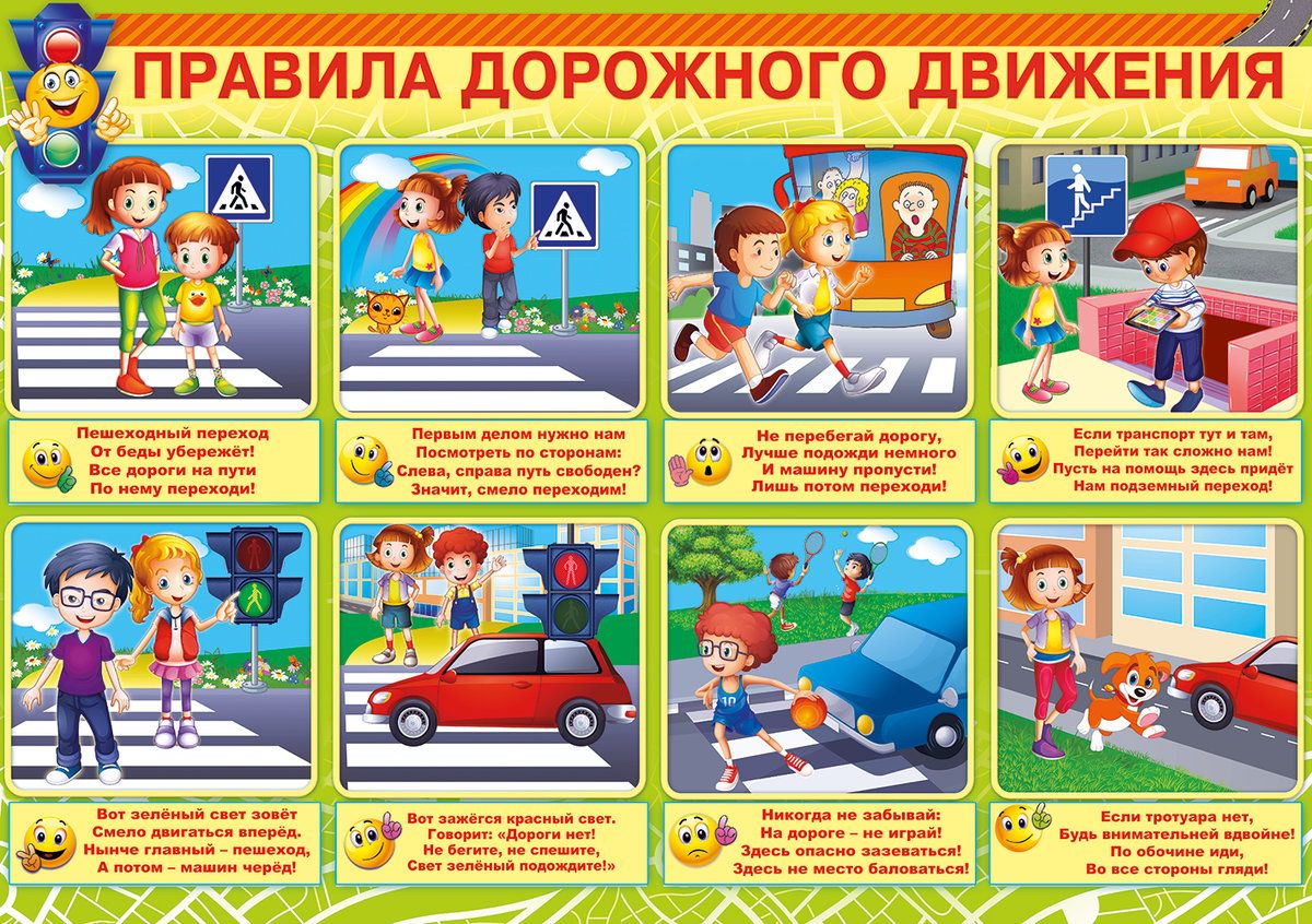 Правила дорожного движения для детей (в доу и школе)