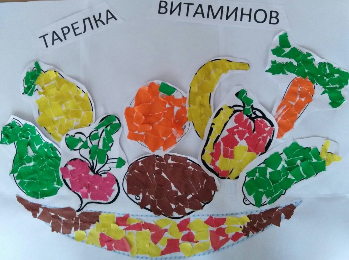 Аппликация на тему «консервирование овощей». воспитателям детских садов, школьным учителям и педагогам - маам.ру