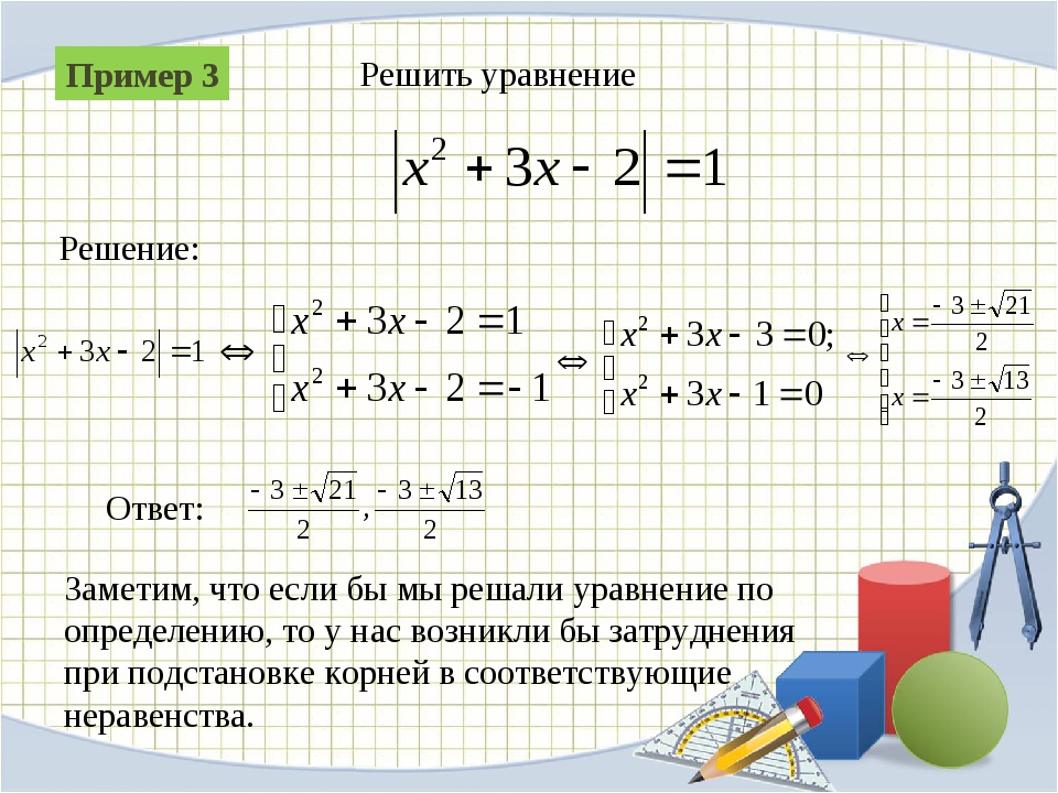 Уравнения с модулем в 6 классе | математика