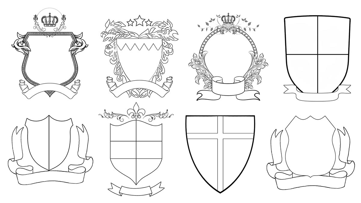 Как нарисовать фамильный герб семьи для школы и детского сада: шаблоны образцы. как нарисовать герб семьи поэтапно карандашом?