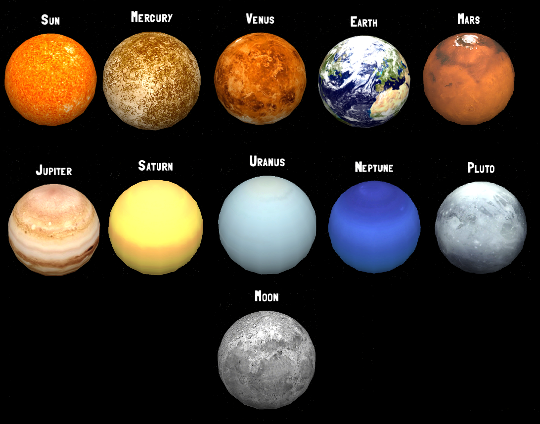 Цвета планет солнечной системы какого цвета планеты