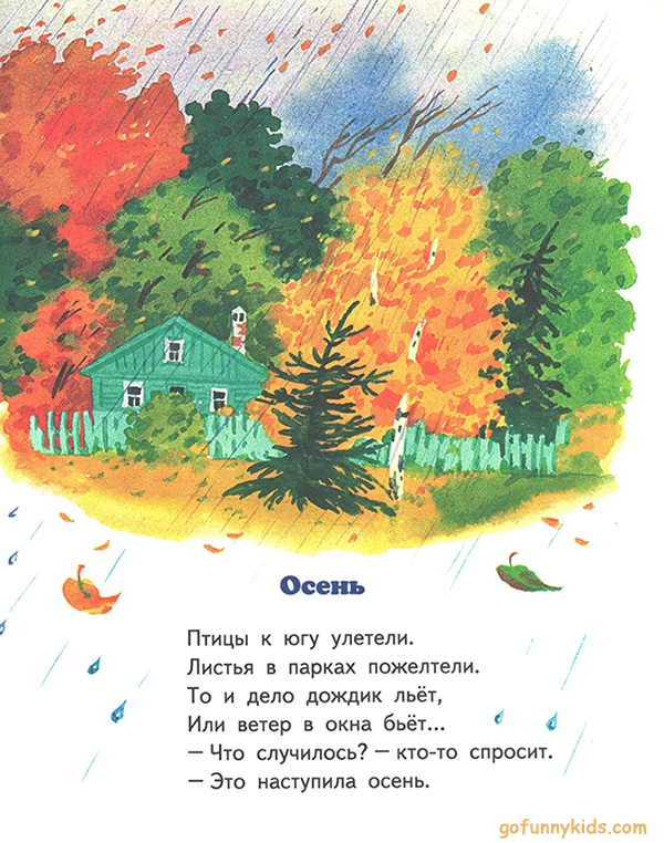 Стихи про осень: короткие и красивые стихотворения об осени для дошкольников