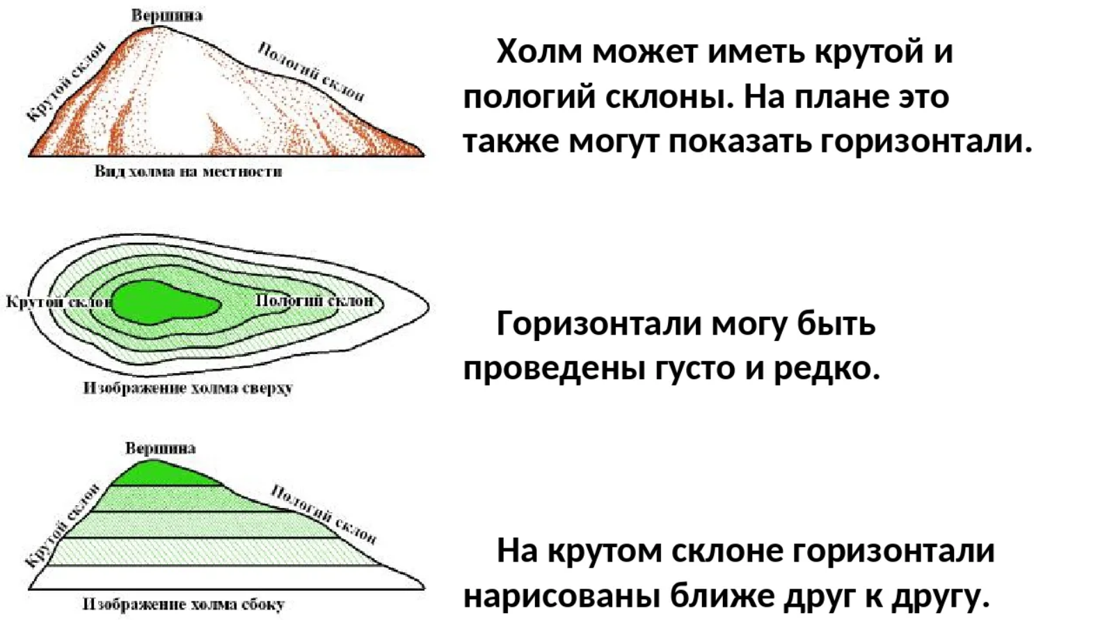 Чертеж который изображает небольшую часть земной поверхности сверху и в уменьшенном виде