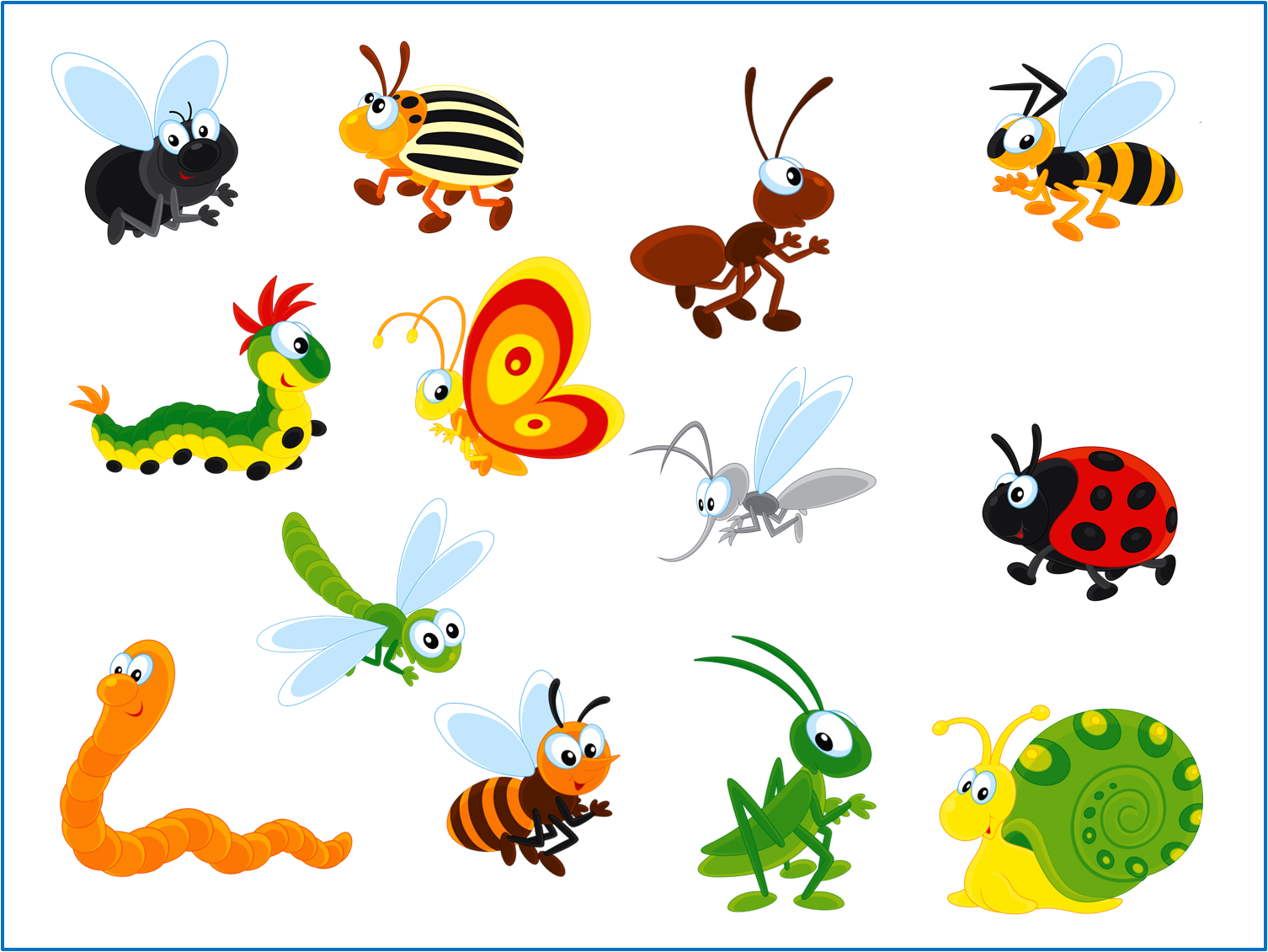Насекомые тема детского сада. Для малышей насекомые. Насекомые для дошкольников. Мультяшные насекомые. Насекомые рисунок.