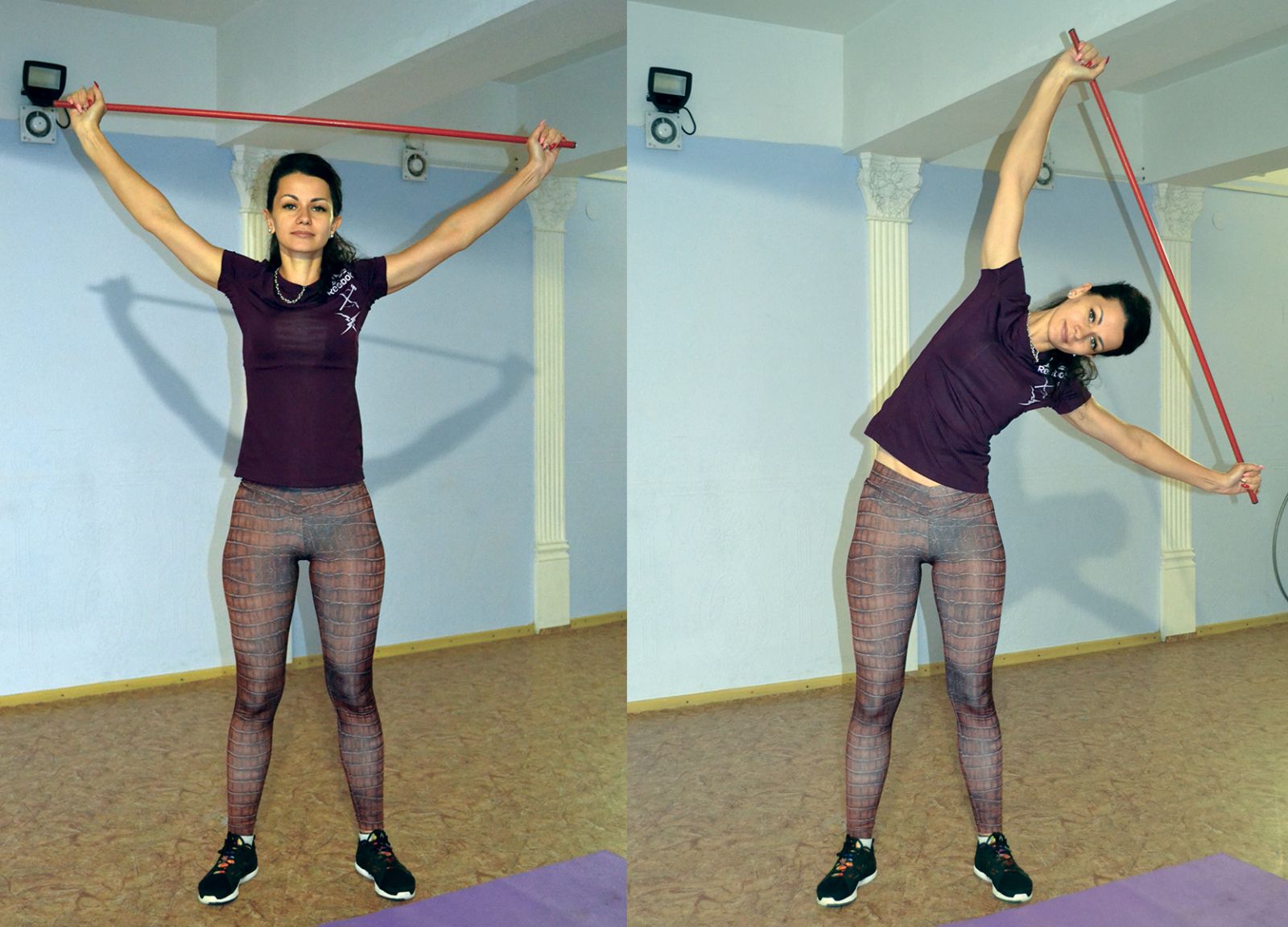 Упражнения с гимнастической палкой: комплекс упражнений и советы по тренировке основных групп мышц (120 фото)
